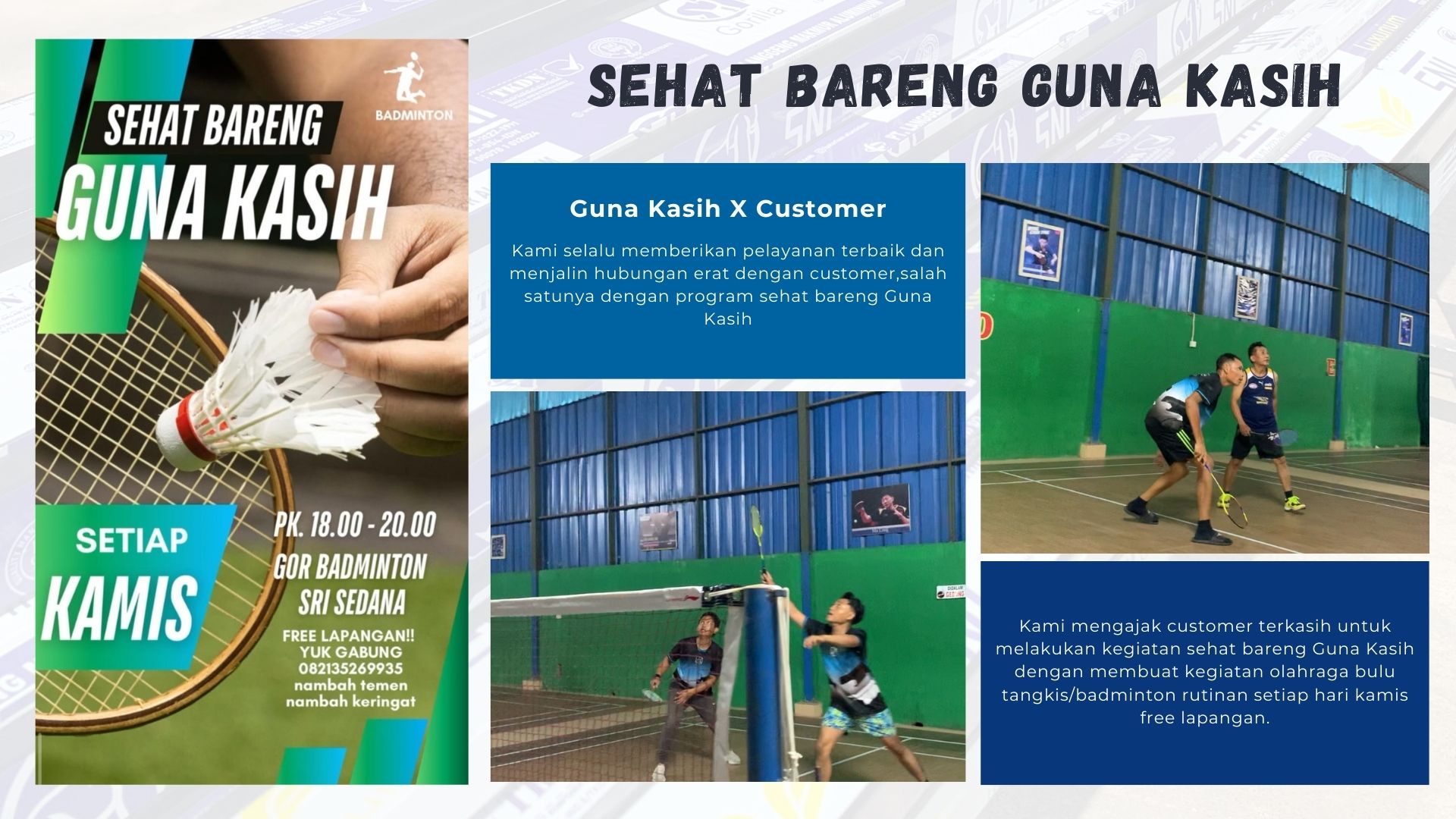 Program Badminton Rutin Gratis
